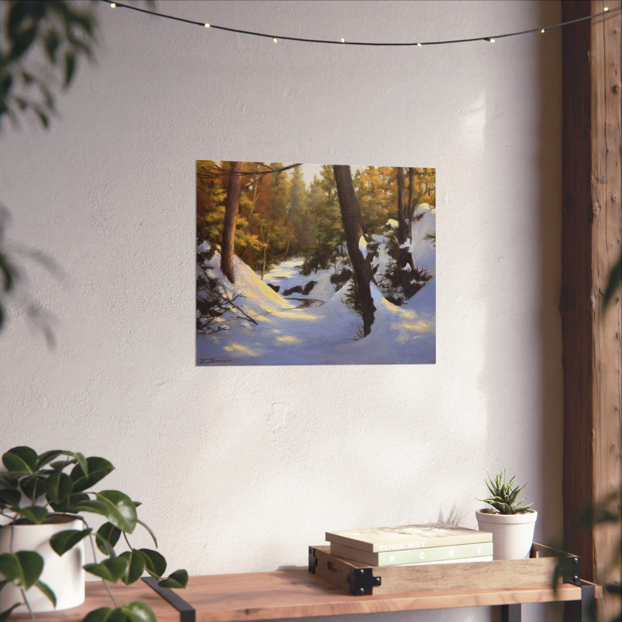 Creek Through Winter Forest